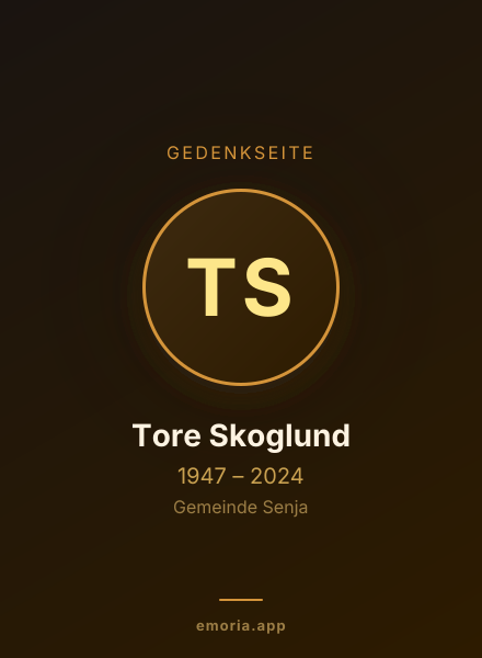 Gedenkportrait von Tore Skoglund