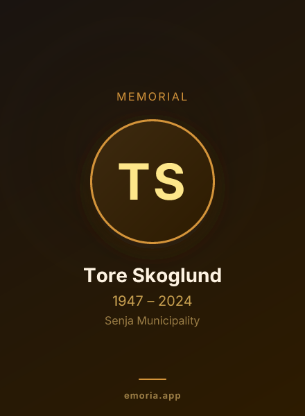 Memorial portrait of Tore Skoglund