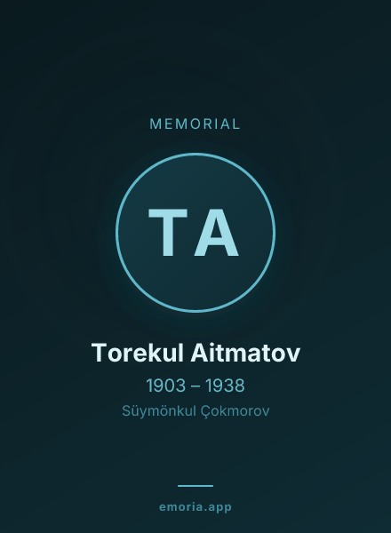 Memorial portrait of Torekul Aitmatov