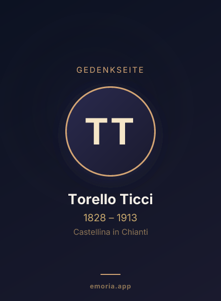 Gedenkportrait von Torello Ticci