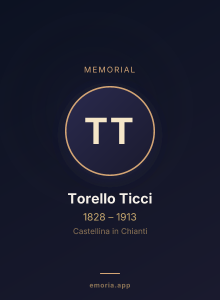 Memorial portrait of Torello Ticci