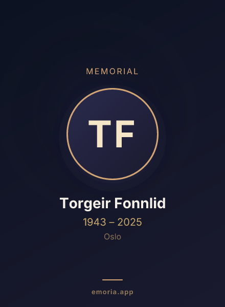 Memorial portrait of Torgeir Fonnlid