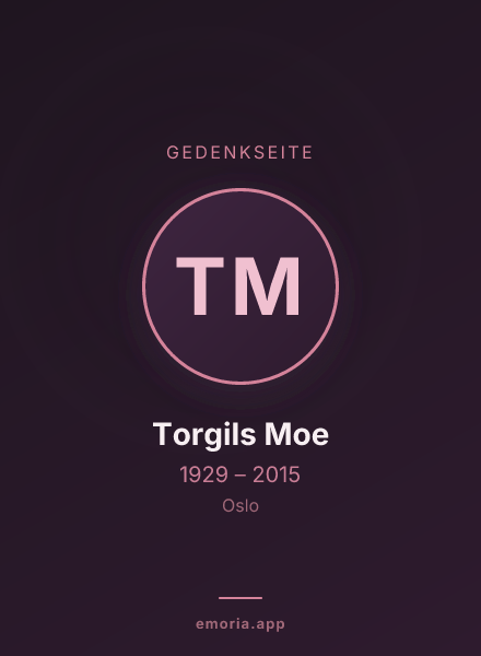 Gedenkportrait von Torgils Moe