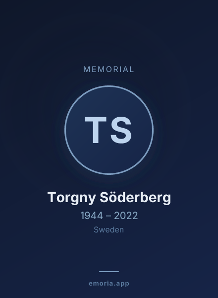 Memorial portrait of Torgny Söderberg