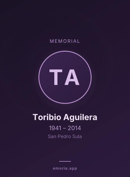Memorial portrait of Toribio Aguilera