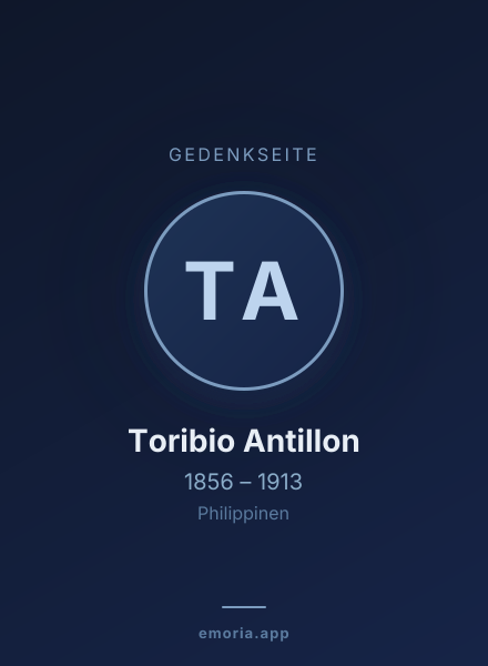 Gedenkportrait von Toribio Antillon