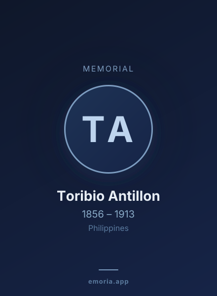 Memorial portrait of Toribio Antillon