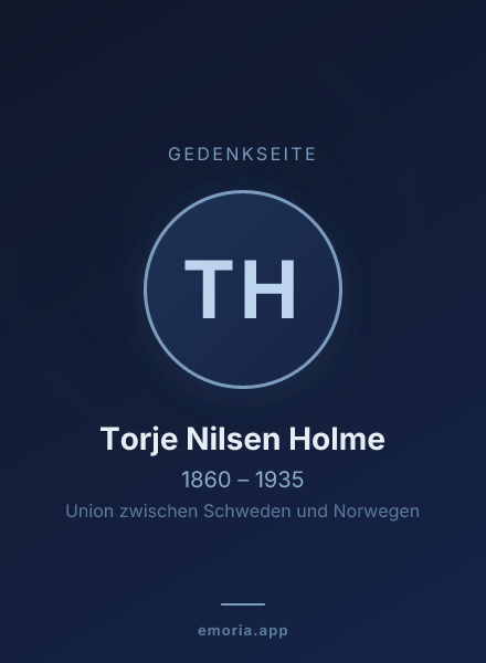 Gedenkportrait von Torje Nilsen Holme