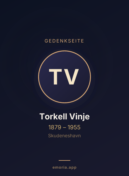 Gedenkportrait von Torkell Vinje