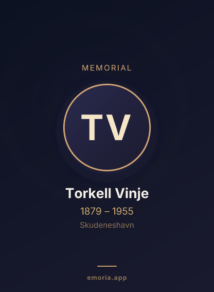 Memorial portrait of Torkell Vinje