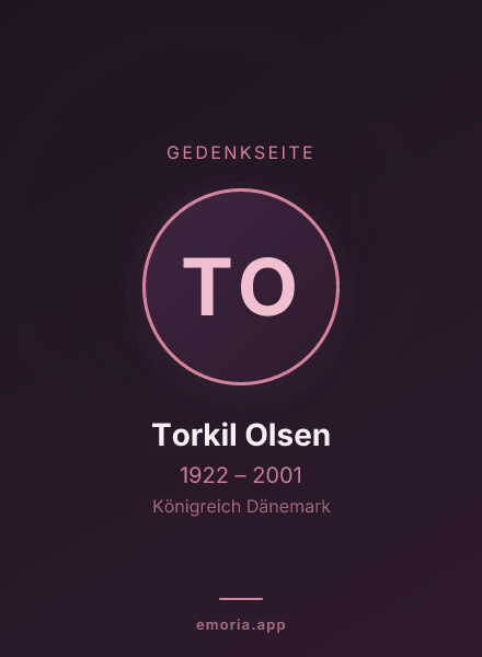 Gedenkportrait von Torkil Olsen