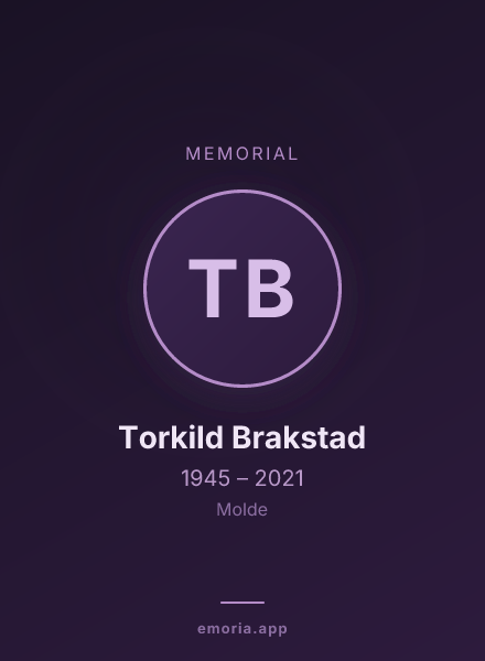 Memorial portrait of Torkild Brakstad