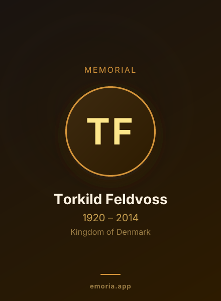 Memorial portrait of Torkild Feldvoss