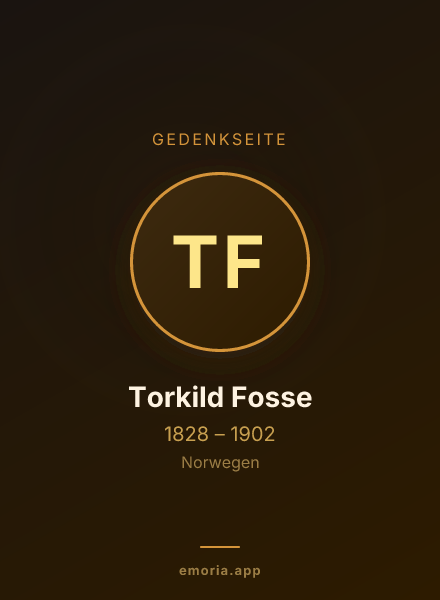 Gedenkportrait von Torkild Fosse