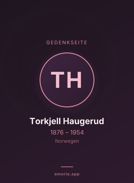 Gedenkportrait von Torkjell Haugerud