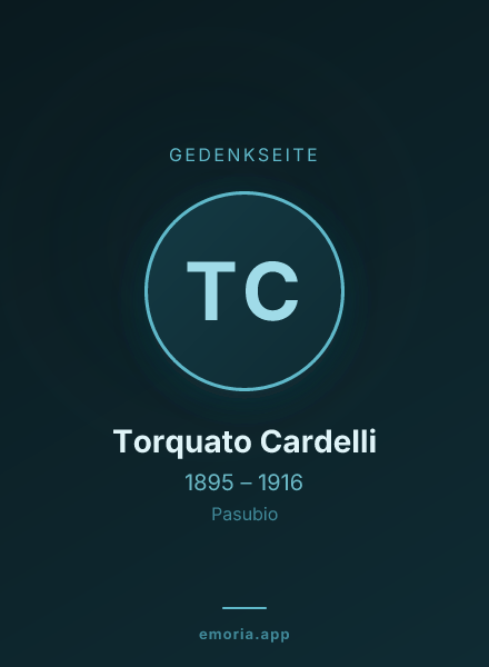 Gedenkportrait von Torquato Cardelli