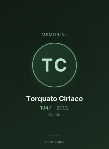 Memorial portrait of Torquato Ciriaco