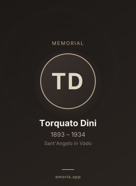 Memorial portrait of Torquato Dini