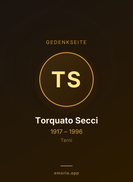 Gedenkportrait von Torquato Secci