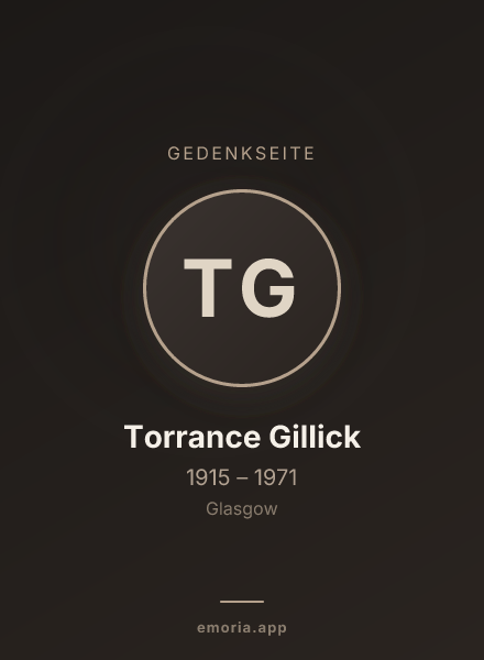 Gedenkportrait von Torrance Gillick