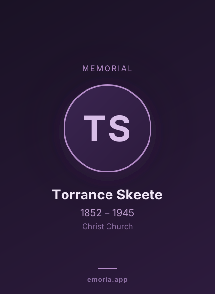 Memorial portrait of Torrance Skeete