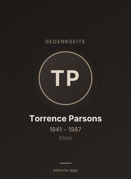 Gedenkportrait von Torrence Parsons