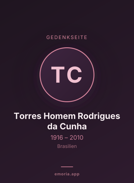 Gedenkportrait von Torres Homem Rodrigues da Cunha