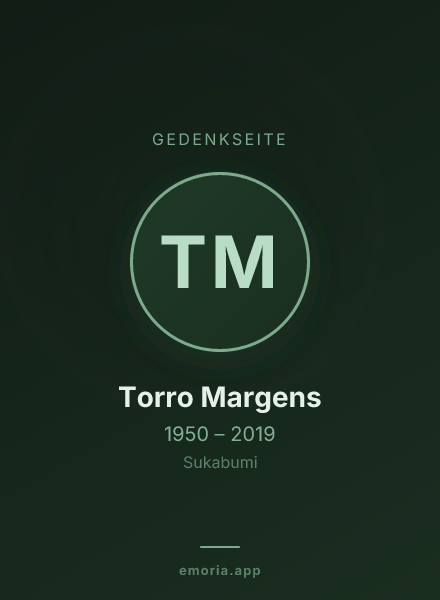 Gedenkportrait von Torro Margens