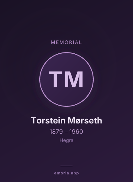 Memorial portrait of Torstein Mørseth
