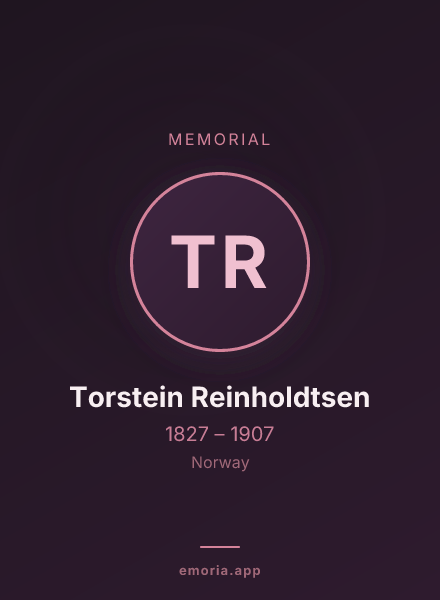 Memorial portrait of Torstein Reinholdtsen
