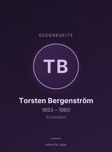 Gedenkportrait von Torsten Bergenström