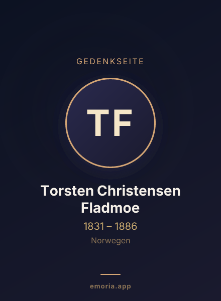 Gedenkportrait von Torsten Christensen Fladmoe