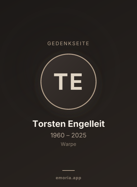 Gedenkportrait von Torsten Engelleit