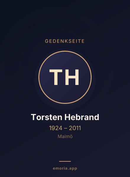 Gedenkportrait von Torsten Hebrand