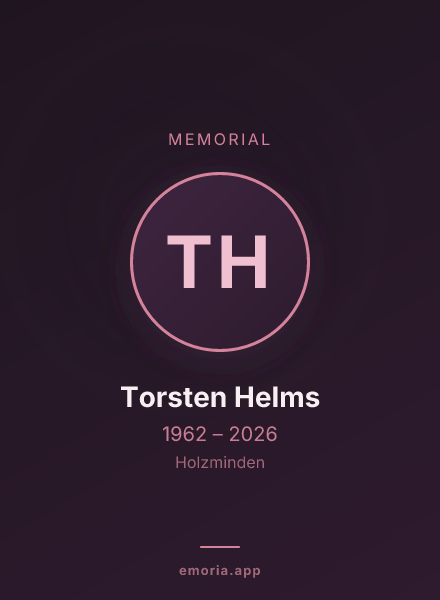 Memorial portrait of Torsten Helms