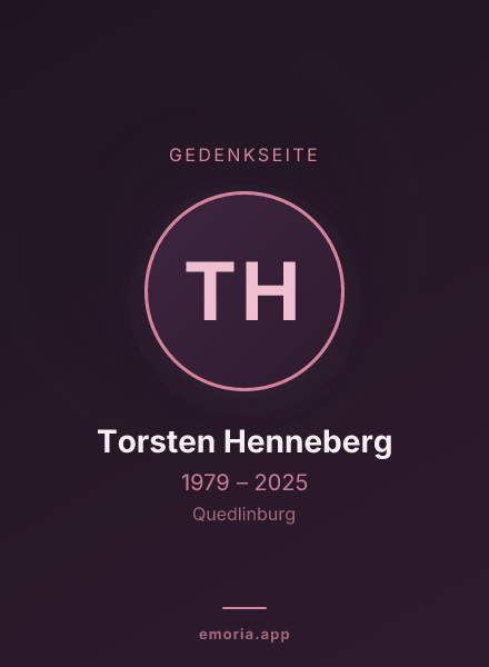 Gedenkportrait von Torsten Henneberg