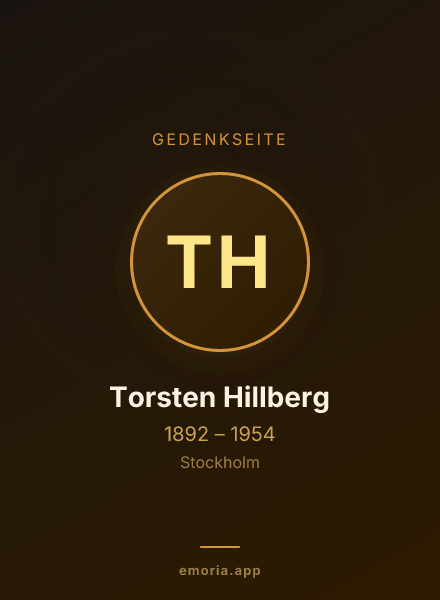 Gedenkportrait von Torsten Hillberg