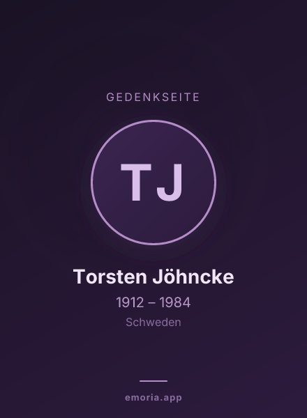 Gedenkportrait von Torsten Jöhncke