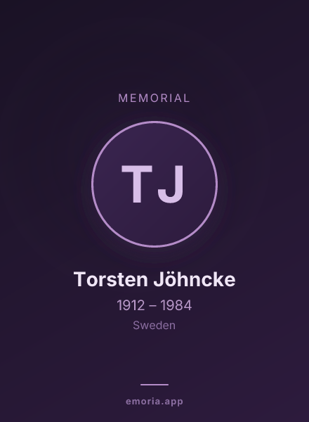 Memorial portrait of Torsten Jöhncke