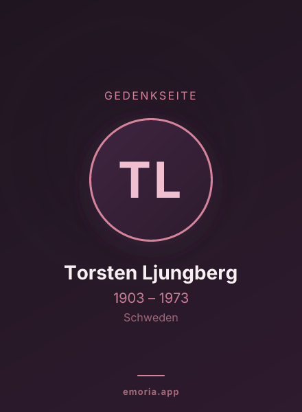 Gedenkportrait von Torsten Ljungberg