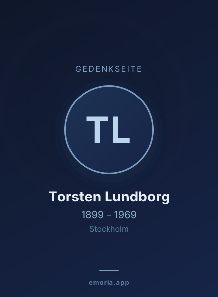 Gedenkportrait von Torsten Lundborg