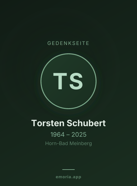 Gedenkportrait von Torsten Schubert