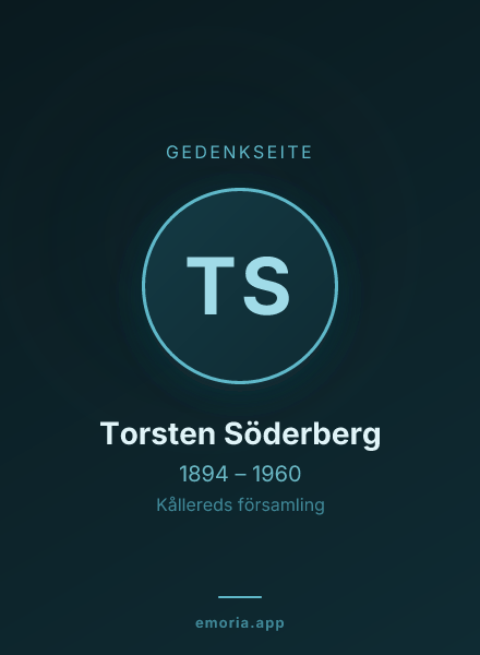 Gedenkportrait von Torsten Söderberg
