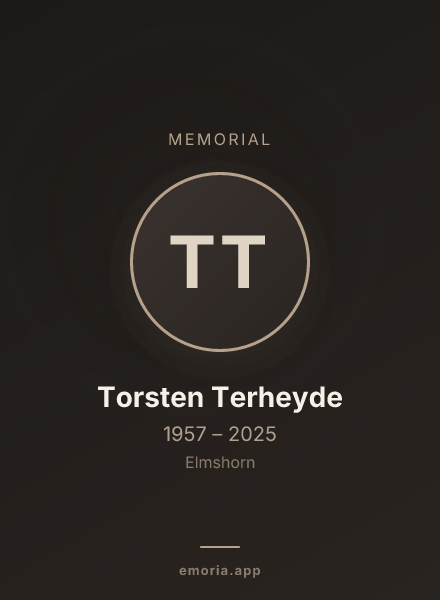 Memorial portrait of Torsten Terheyde