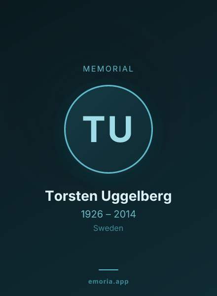 Memorial portrait of Torsten Uggelberg