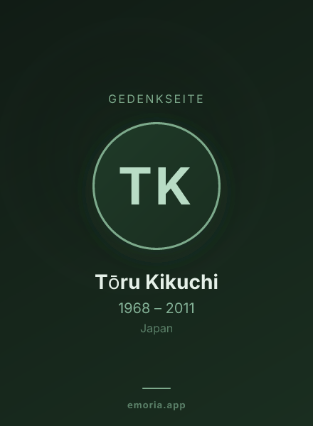 Gedenkportrait von Tōru Kikuchi