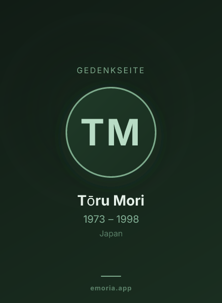 Gedenkportrait von Tōru Mori