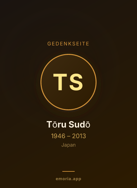 Gedenkportrait von Tōru Sudō