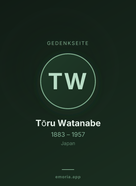 Gedenkportrait von Tōru Watanabe