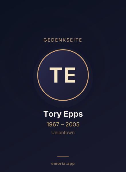 Gedenkportrait von Tory Epps